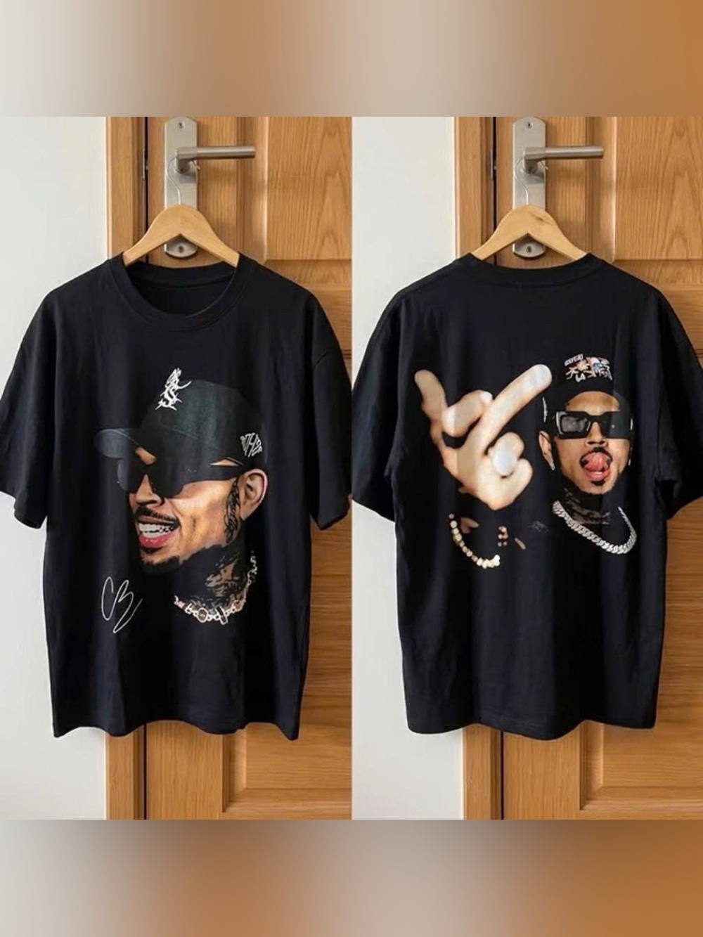 Vintage Black Hip Hop Rapper Graphic Tee Streetwear Music T Shirt